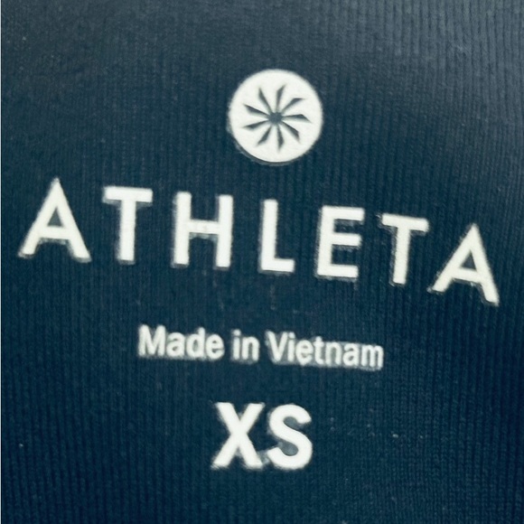 Athleta Women’s XS Navy Blue Mid Rise Leggings Compression Gym RN# 54023 SOFT - Picture 6 of 9